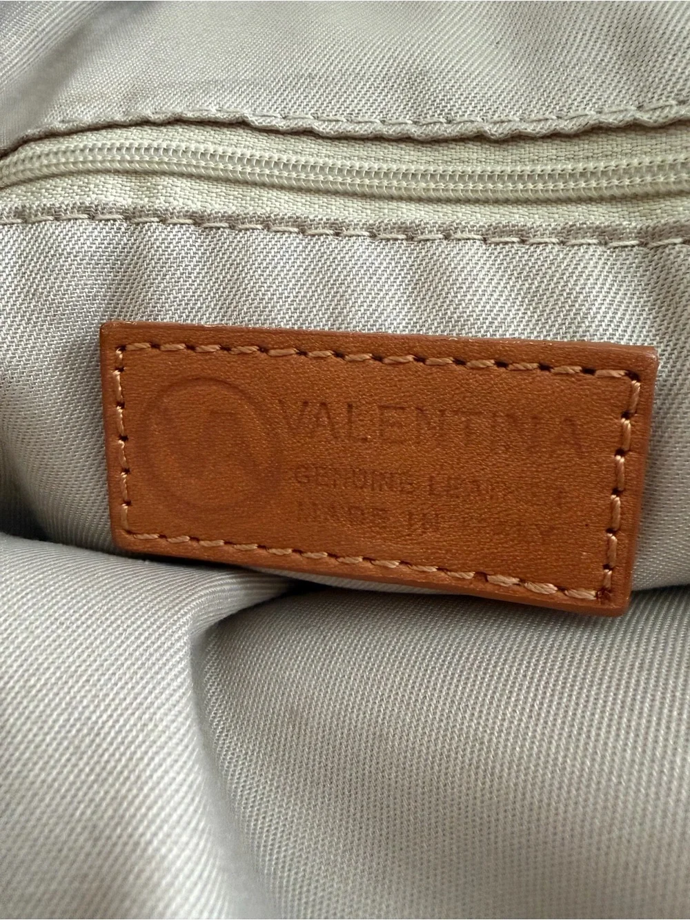 Valentina Black and Tan Leather Backpack with Gold Hardware
